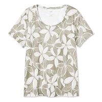 Iyla Women's Plus Crew Neckline Tee