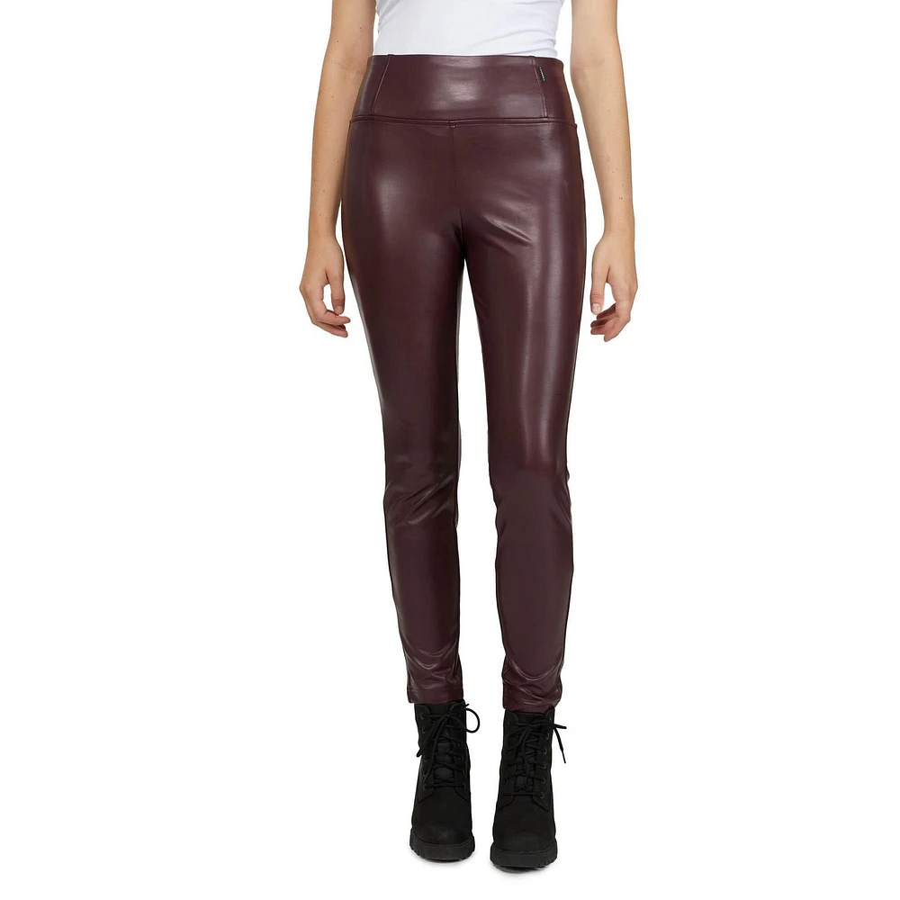 Leggings Mexx en cuir végétal pour femmes