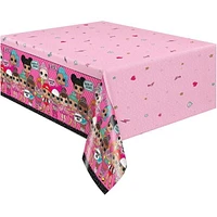 LOL Surprise Rectangular Plastic Table Cover, 54" x 84", 1 Tablecover measures 54" x 84"