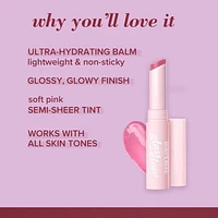 Burt’s Bees® Gloss and Glow Glossy Balm, 100% Natural Origin, Winning in Pink -, 1 Tube