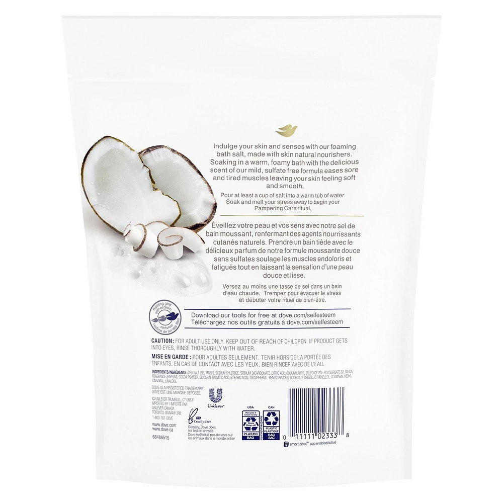 Sels de Bain Moussants Dove Noix de coco et Cacao