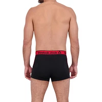 Reebok Men's Underwear 3 Pack Performance Short Length Boxer Briefs, Size S-XXL