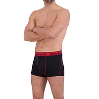 Reebok Men's Underwear 3 Pack Performance Short Length Boxer Briefs, Size S-XXL