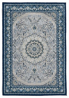 Emerald Charlotte Ivory & Raspberry 3'3" x 5' Accent Rug