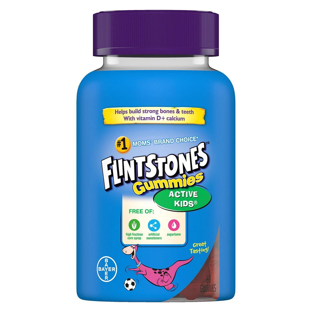 Flintstones Active Kids Multivitamin Gummies, 60 Gummies