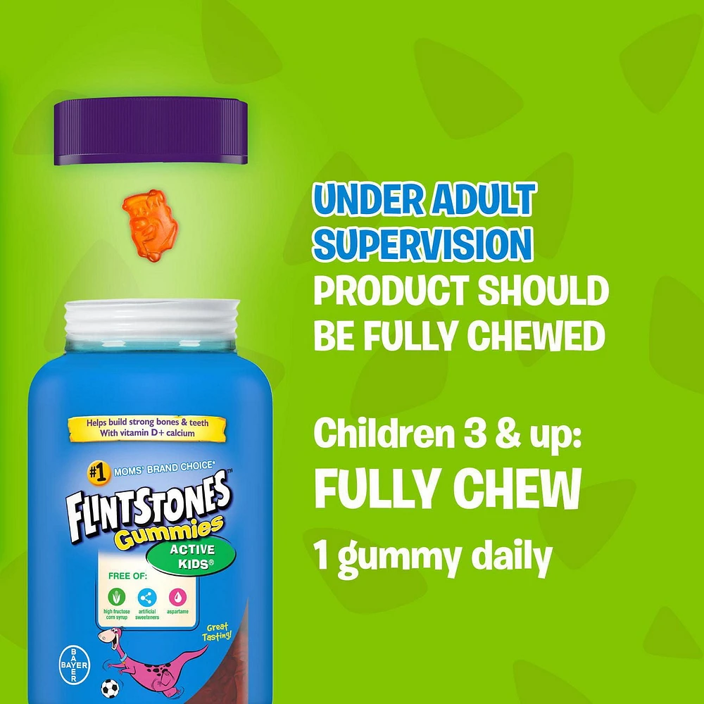 Flintstones Active Kids Multivitamin Gummies, 60 Gummies