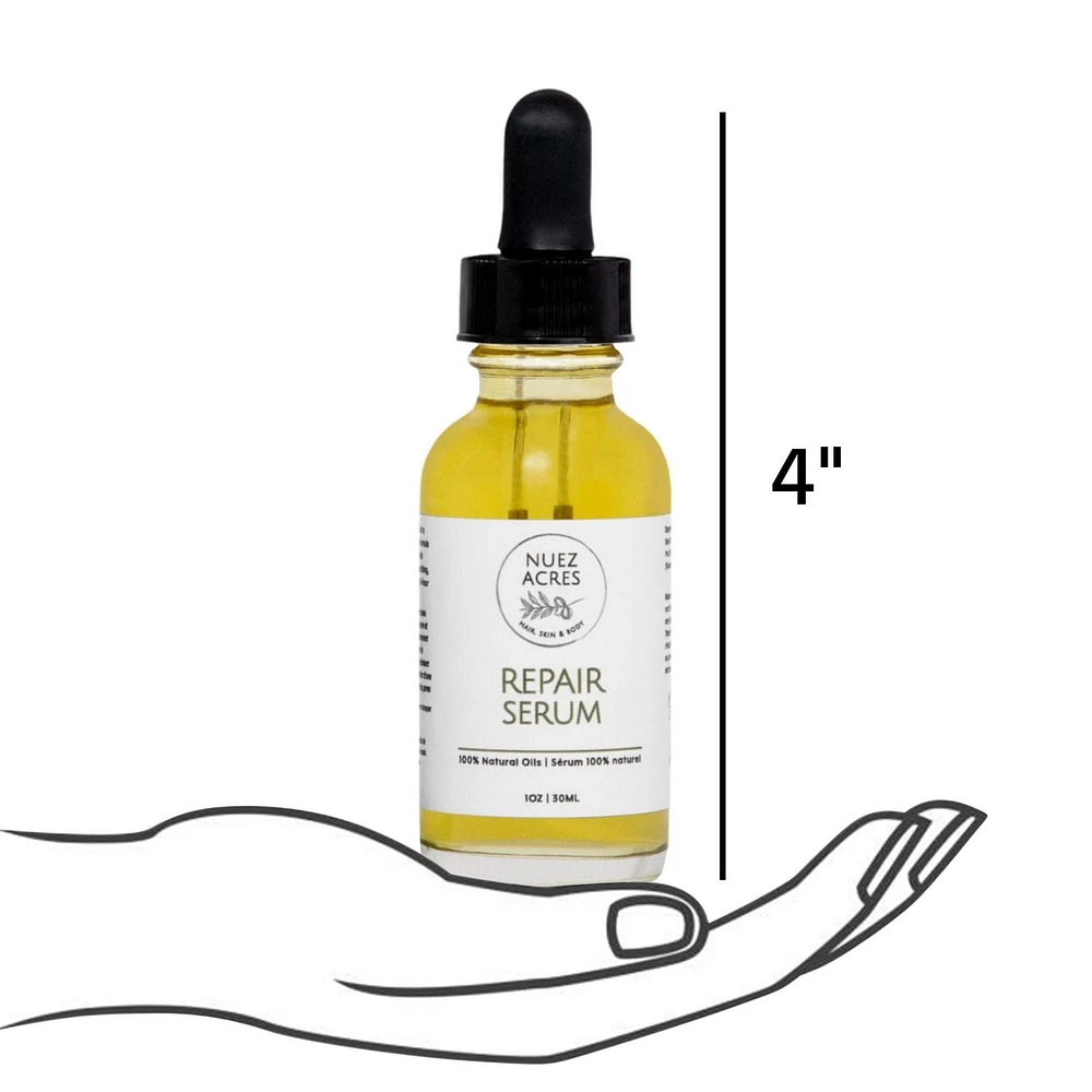 Nuez Acres Skin Repair Night Serum With Rosehip and Pecan Oil; 30ml, 100% Natural Oils Night Serum, 1 oz (30ml)