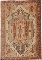 Great Zero Garron Ivory & Rust 3' x 5' Accent Rug