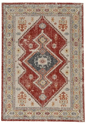 Great Zero Koble Ivory & Rust 8' x 10' Area Rug