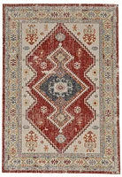 Great Zero Koble Ivory & Rust 8' x 10' Area Rug