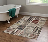 Great Zero Giles Ivory & Blue 3' x 5' Accent Rug