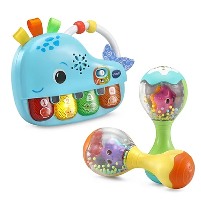 VTech Baby Coffret P'tit musicien - Mes premiers instruments - Version française 3+ Mois