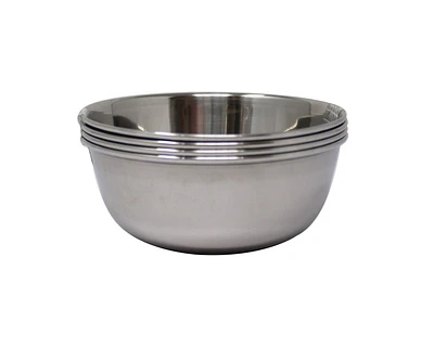 Mainstays Stainless steel, 4 - Pack Bowls, 4 - Pack Bowls