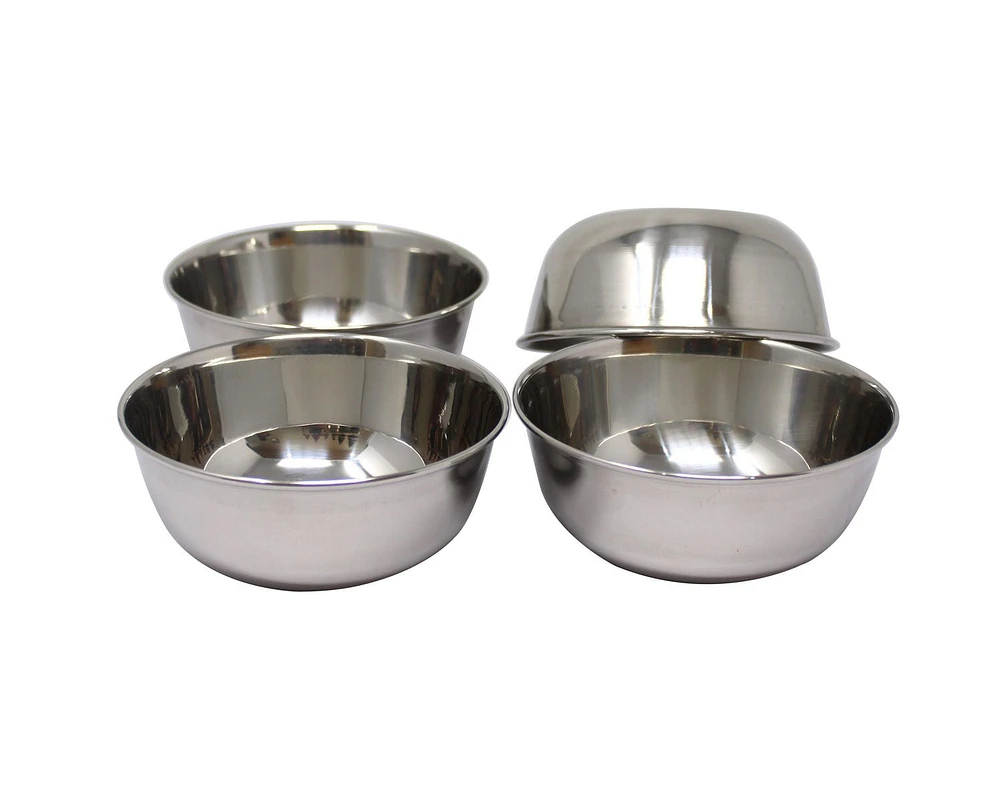 Mainstays Stainless steel, 4 - Pack Bowls, 4 - Pack Bowls