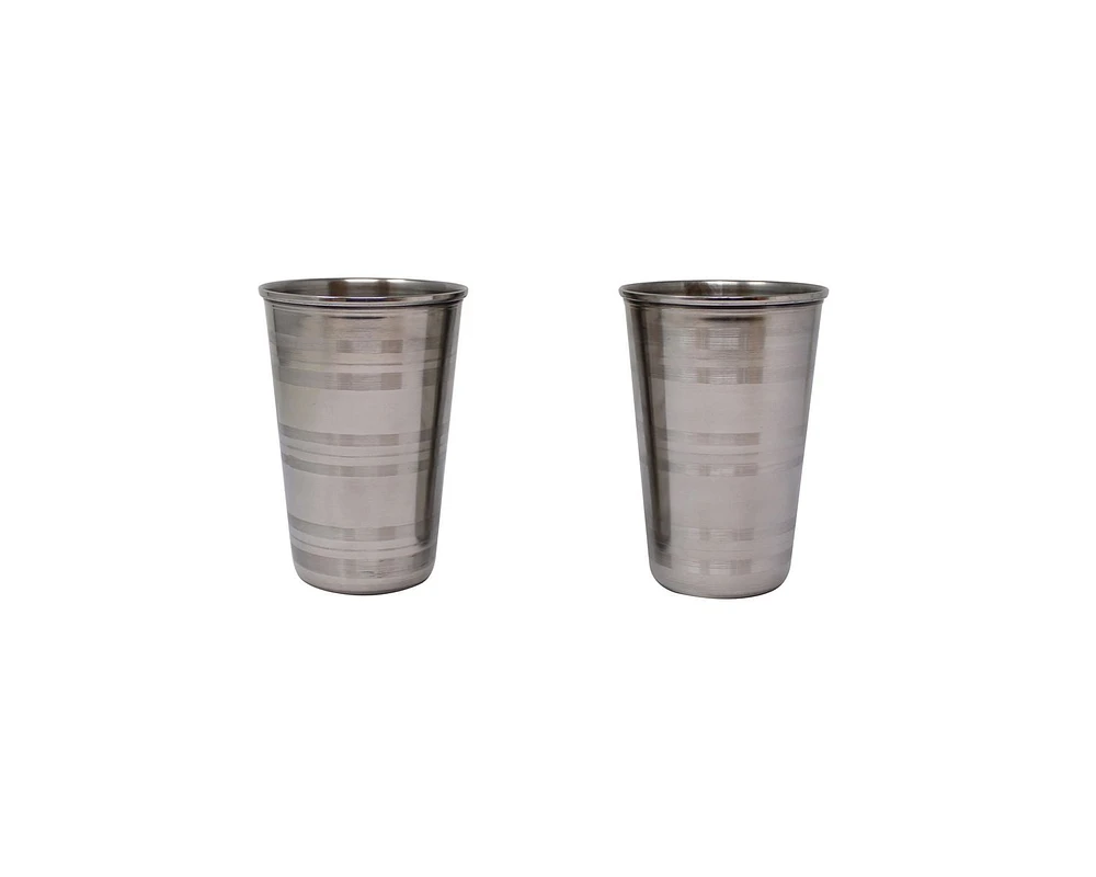 Mainstays, Stainless Steel, 2 Pieces - Tumblers, 2 Pieces - Tumblers