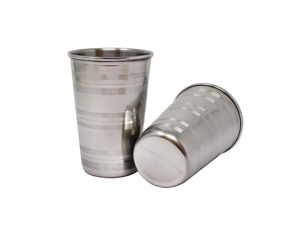 Mainstays, Stainless Steel, 2 Pieces - Tumblers, 2 Pieces - Tumblers