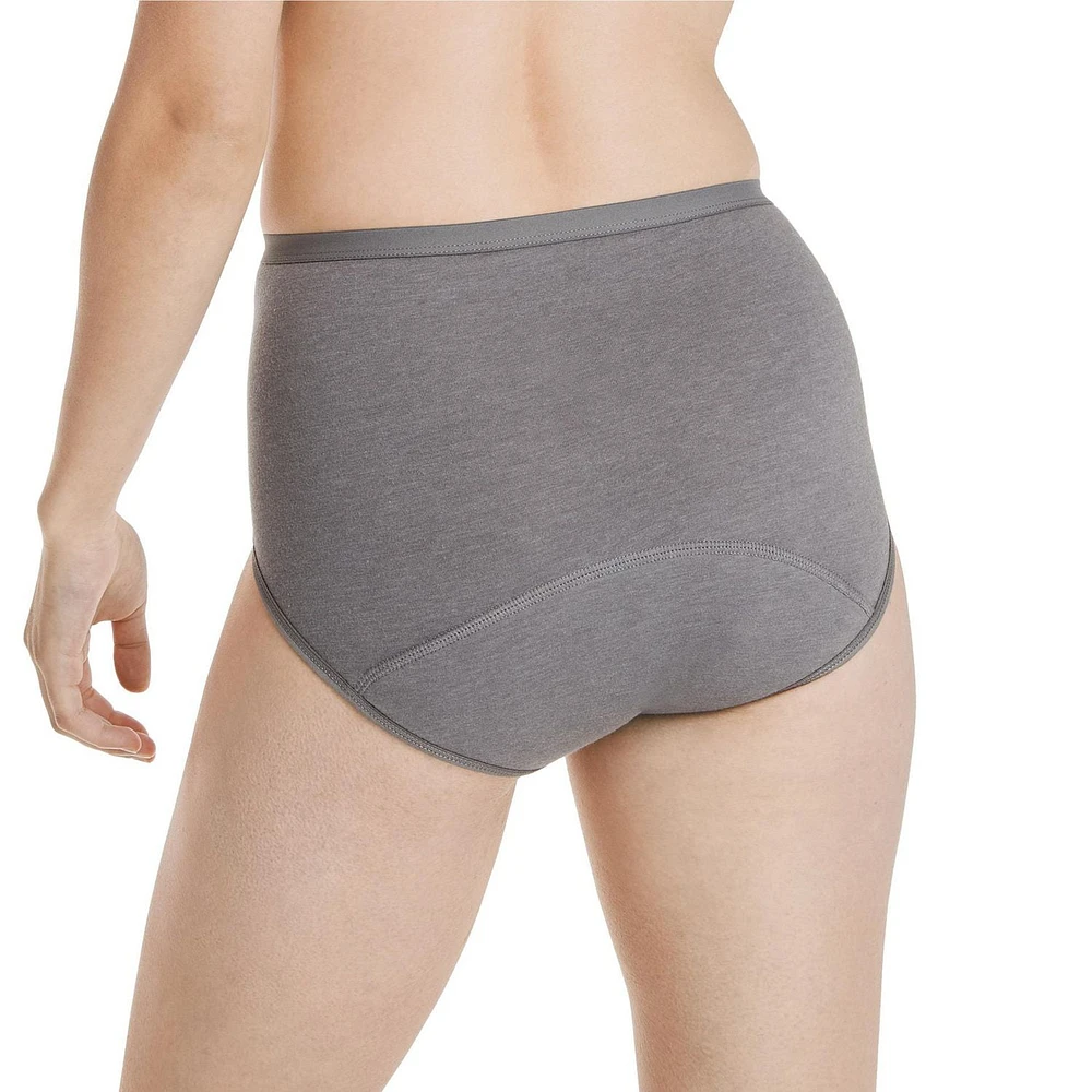 Hanes Fresh & Dry Moderate Leak Protection Briefs, 2-Pack, Sizes S - 2XL
