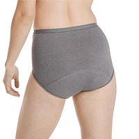 Hanes Fresh & Dry Moderate Leak Protection Briefs, 2-Pack, Sizes S - 2XL