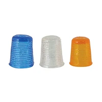 Unique Creativ Flexible Thimbles, 3 sizes/colours