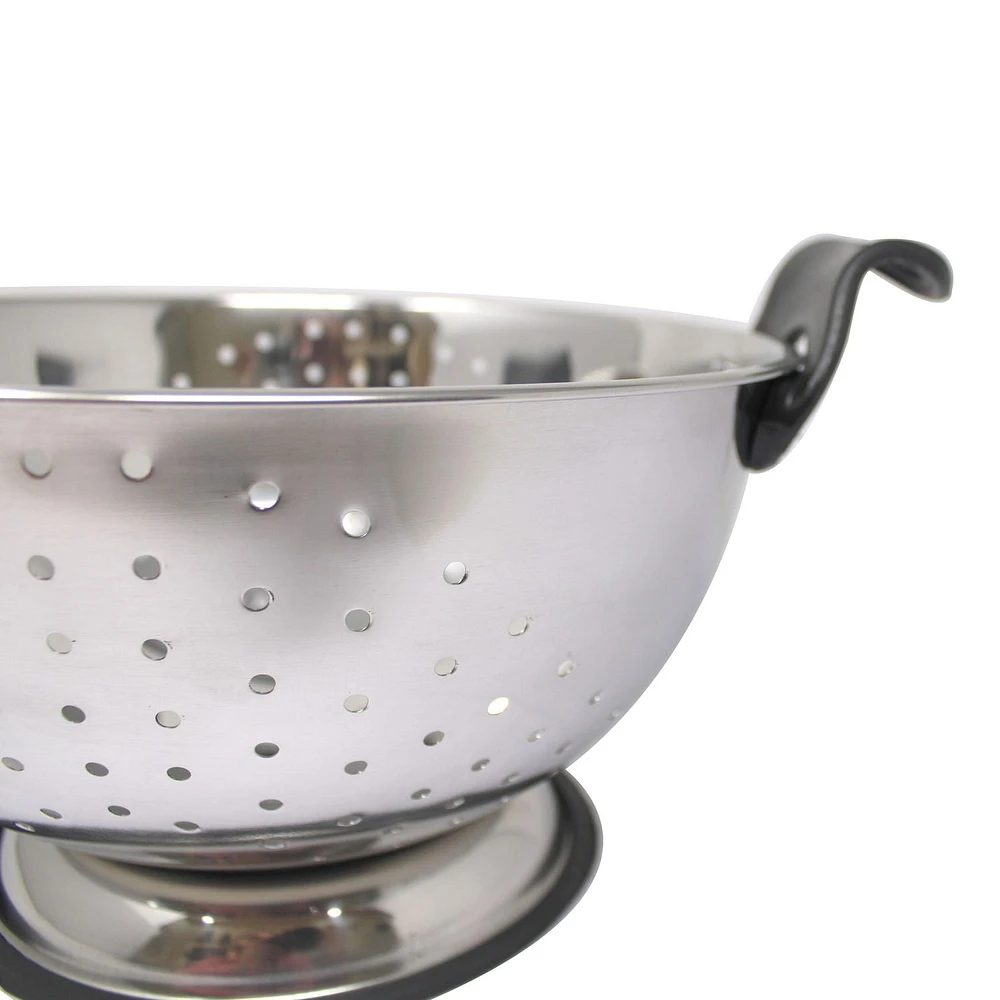 Mainstays Stainless steel colander with Non-Skid base, Stainless steel colander