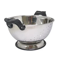 Mainstays Stainless steel colander with Non-Skid base, Stainless steel colander