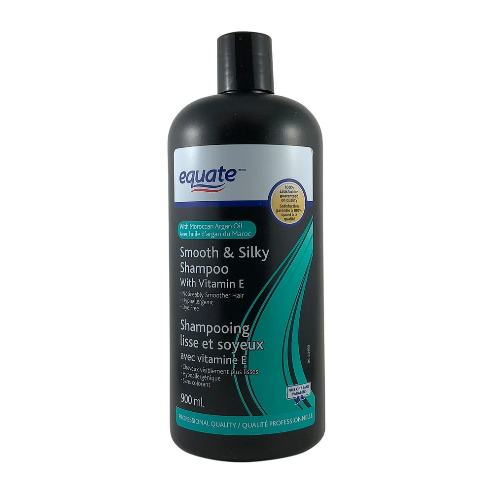 Equate Smooth & Silky Shampoo, Volume 900 ml