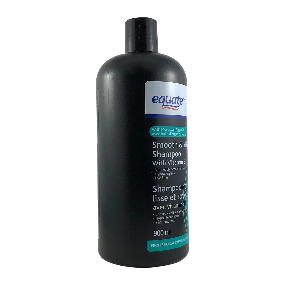 Equate Smooth & Silky Shampoo, Volume 900 ml