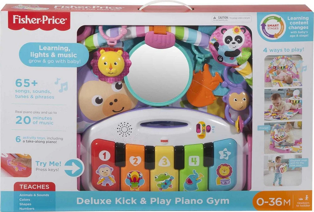 Fisher-Price Deluxe Kick & Play Piano Gym - English Version