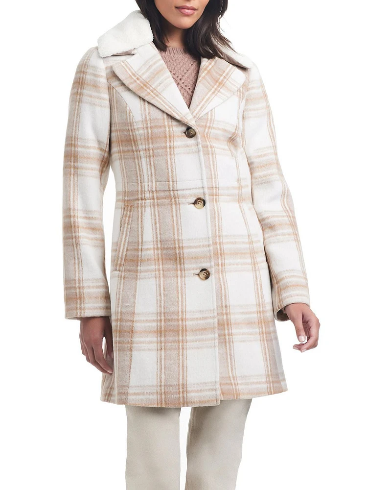 Sam & Libby Manteau En Fausse Laine Pour Femme