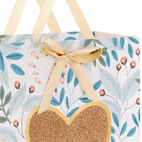 Hallmark 13" Gift Bag–Gold Heart on Vines