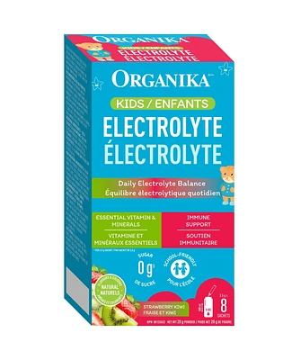 ÉLECTROLYTES STICKPACK ENFANTS FRAISE KIWI 8BOÎTE Booster d'électrolytes pour les enfants