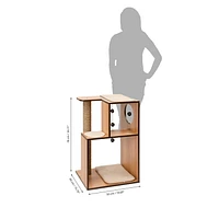 Vesper V-Box, Large, Walnut Cat Tree