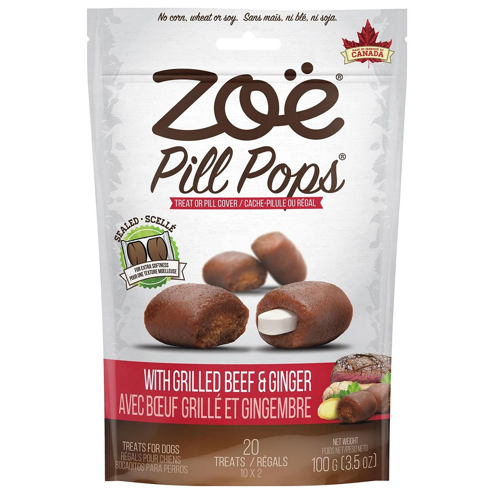 Zoë Pill Pops Grilled Beef with Ginger