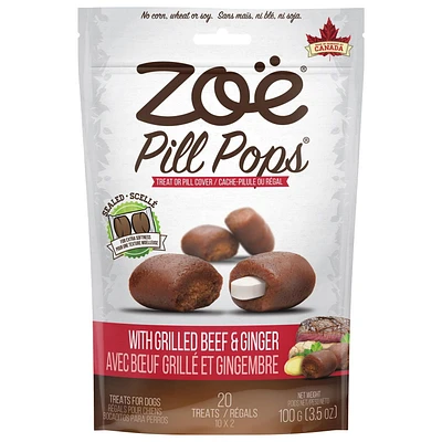 Zoë Pill Pops Grilled Beef with Ginger