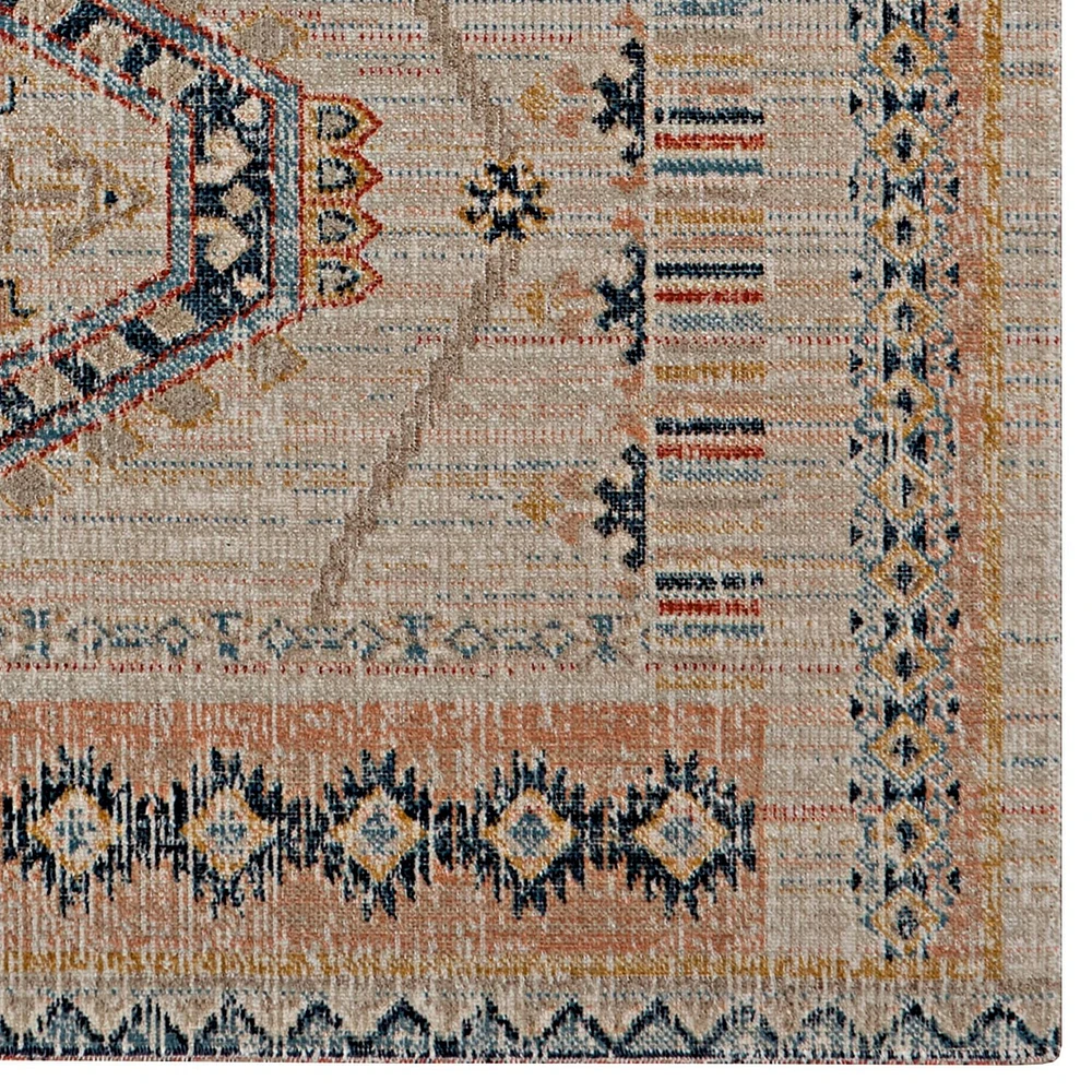 Great Zero Lana Ivory & Terracotta 8' x 10' Area Rug