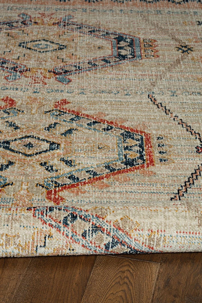 Great Zero Lana Ivory & Terracotta 8' x 10' Area Rug