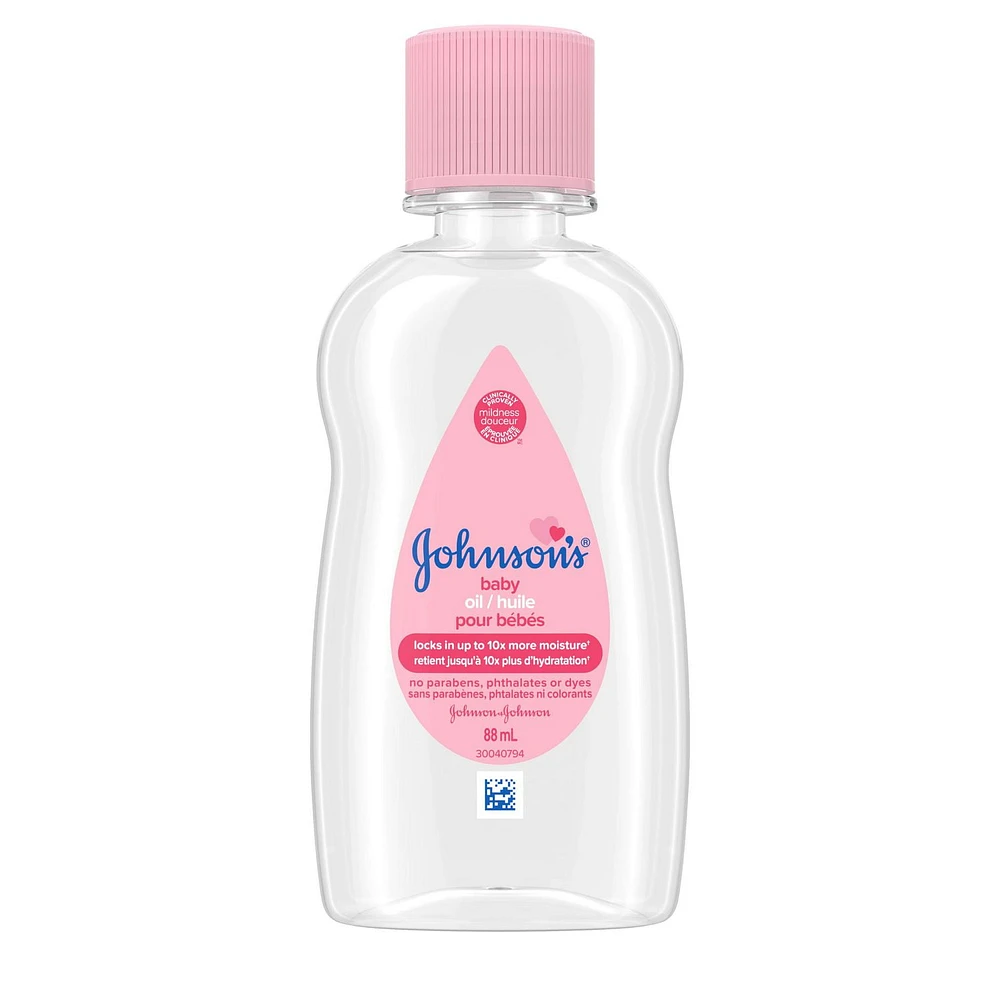 Johnson's Baby Oil, Baby Massage Oil, 88 mL