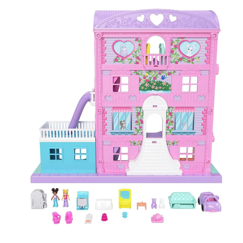 Polly Pocket Pajama Party Sleepover Adventure House Playset