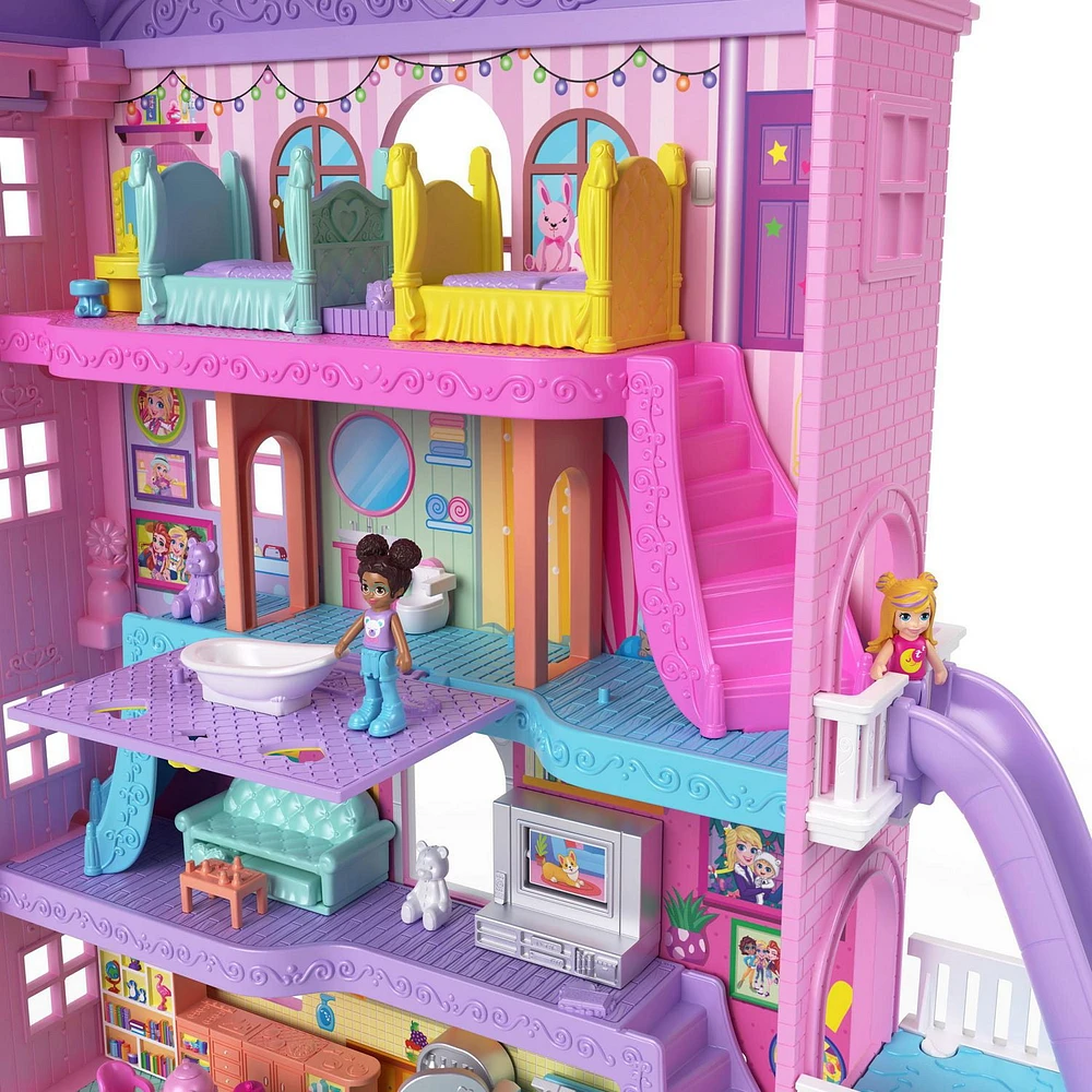 Polly Pocket Pajama Party Sleepover Adventure House Playset