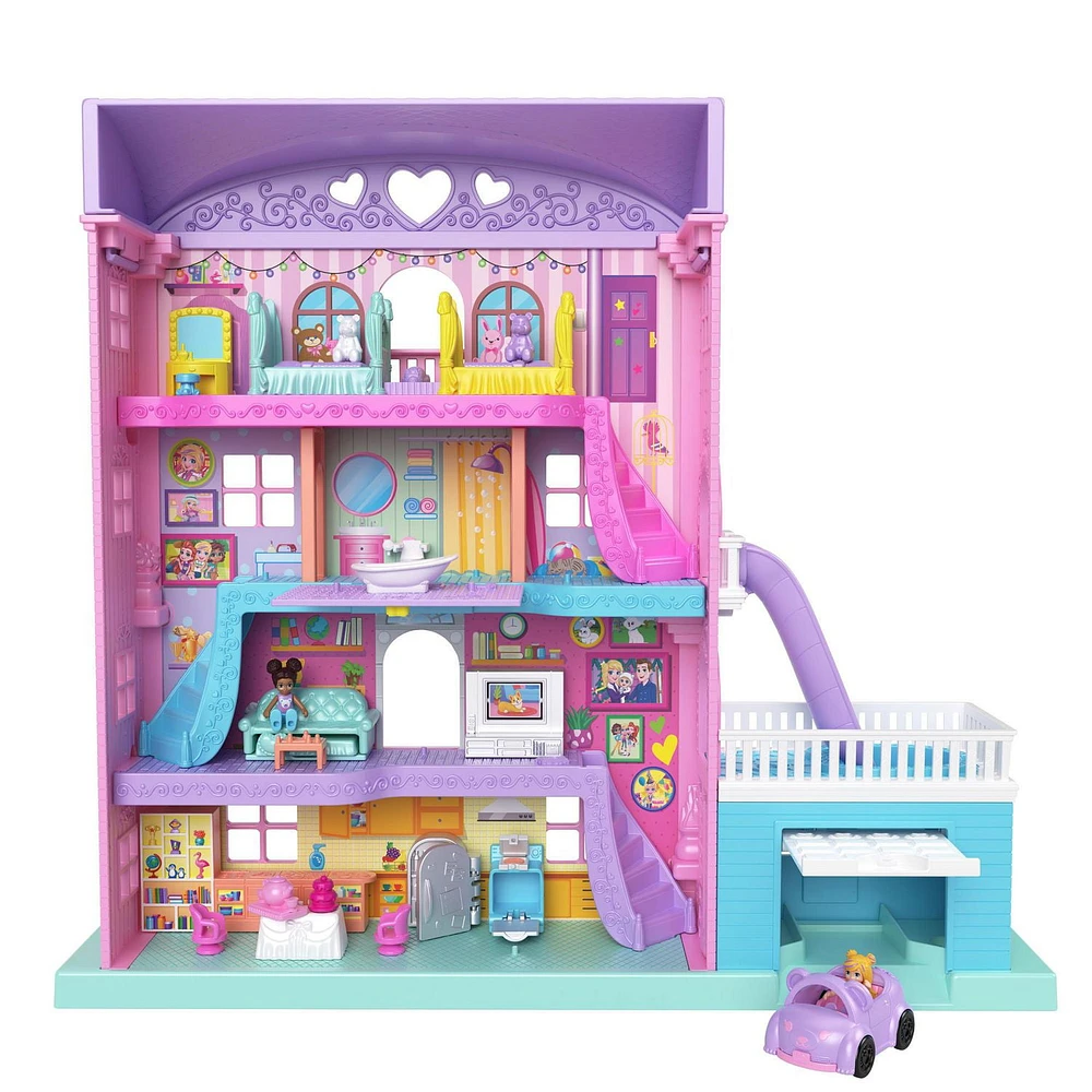 Polly Pocket Pajama Party Sleepover Adventure House Playset