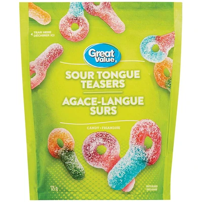 Great Value Sour Tongue Teasers Candy, 125 g