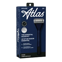 House of Atlas 5-Blade Razor Kit, Dusk, Razor + 2 Blade Refills, Designed for comfort and grip.