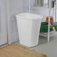 Sterilite 38 Liter Rectangular White Wastebasket, 38 Liter