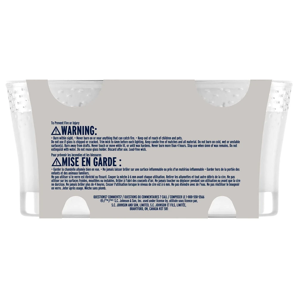 Glade® Scented Candle Air Freshener, Delicate Vanilla Embrace, Jar Candle, 2 Pack