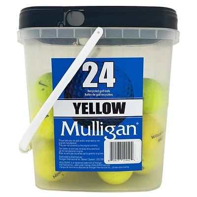 Mulligan International Yellow Golf Balls Bucket #10240