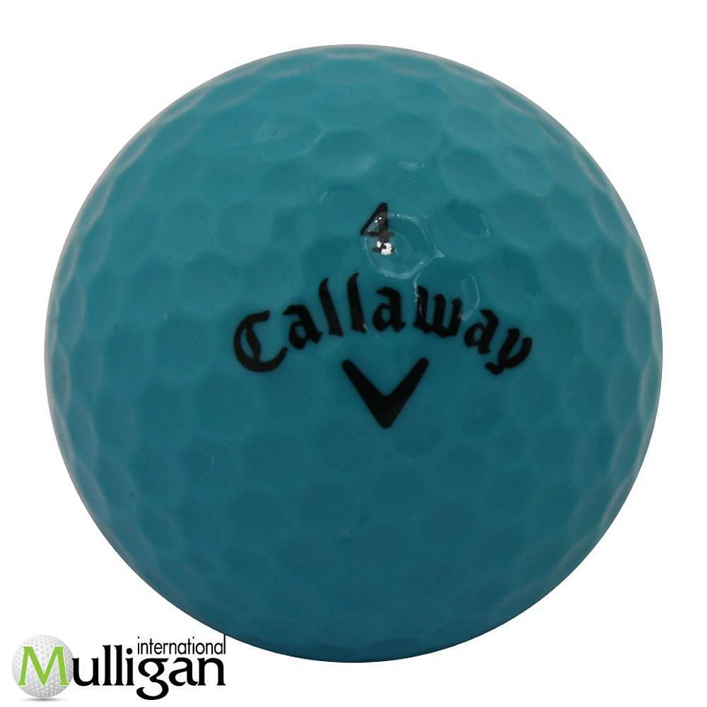 Mulligan - 12 Callaway Supersoft Blue - No logo 5A Recycled Used Golf Balls, Blue