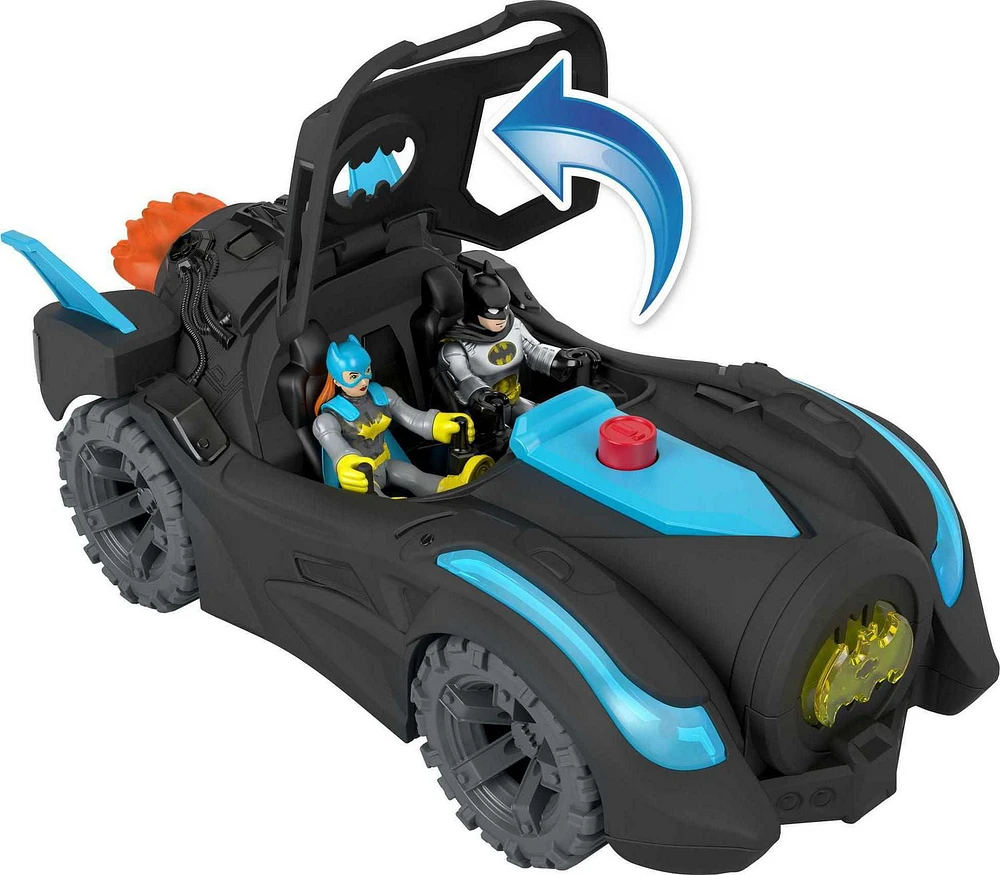 Imaginext DC Super Friends Lights & Sounds Batmobile, Batman Figure & Vehicle, 3-Piece Preschool Toys, Ages 3-8