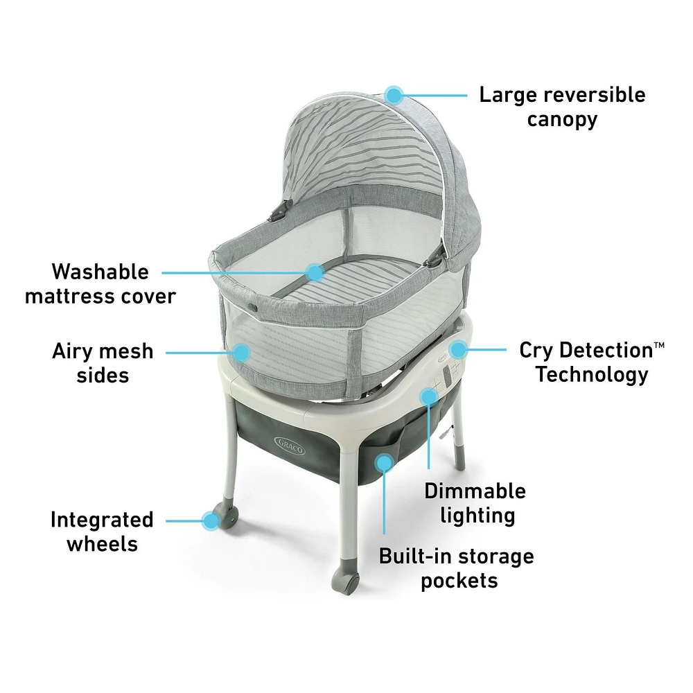 Berceau Sense2Snooze avec détecteur de pleurs Cry Detection de Graco