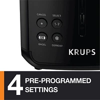 KRUPS My Memory Digital Stainless Steel 2 Slot Toaster KH320D50 With Extra Large LED Display