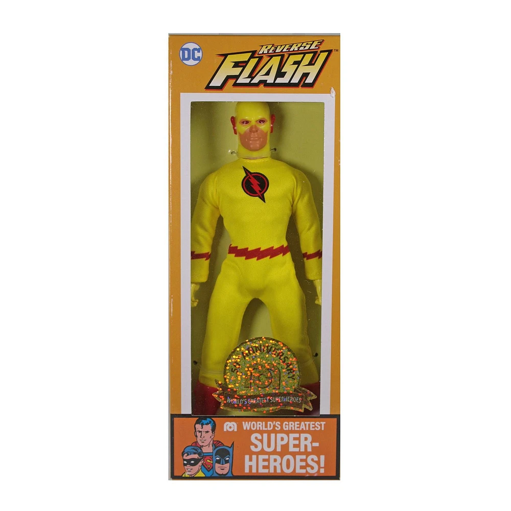 Mego 8" World's Greatest Super-Heroes 50th Anniversary Reverse Flash  Figure